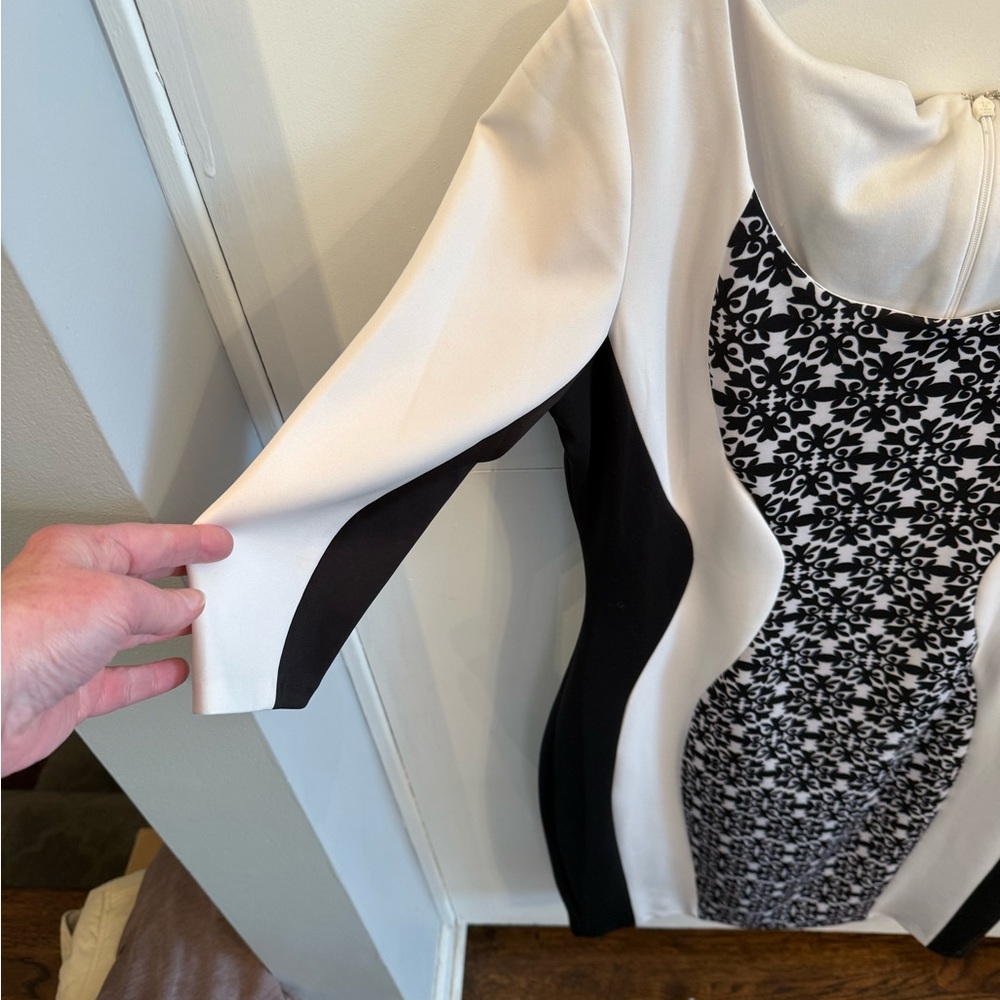 Melrose  Women's Shaping Black and White Dress - Picture 2 of 9